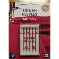ИГЛЫ ДЛЯ МИКРОТЕКСТИЛЯ ORGAN MICROTEX 60-70 5 штук