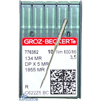 иглы 134 MR, DPx5 MR, 1955 MR № 100 для безупречных швов. Groz Beckert. 10 шт