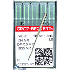 иглы 134 MR, DPx5 MR, 1955 MR № 100 для безупречных швов. Groz Beckert. 10 шт