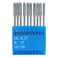 Промышленные швейные иглы Dotec DCx27, B27 № 110 для оверлоков, 10 шт.